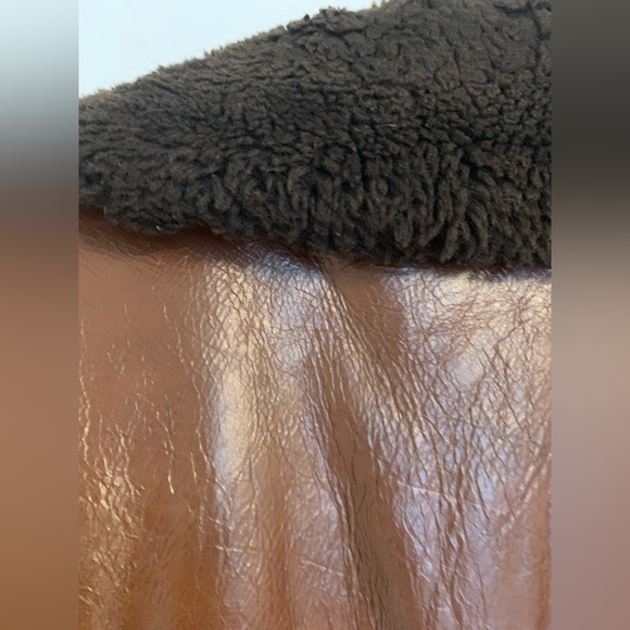 Vintage Robert Lewis Sherpa lined leather jacket, size 40 - Picture 9 of 11